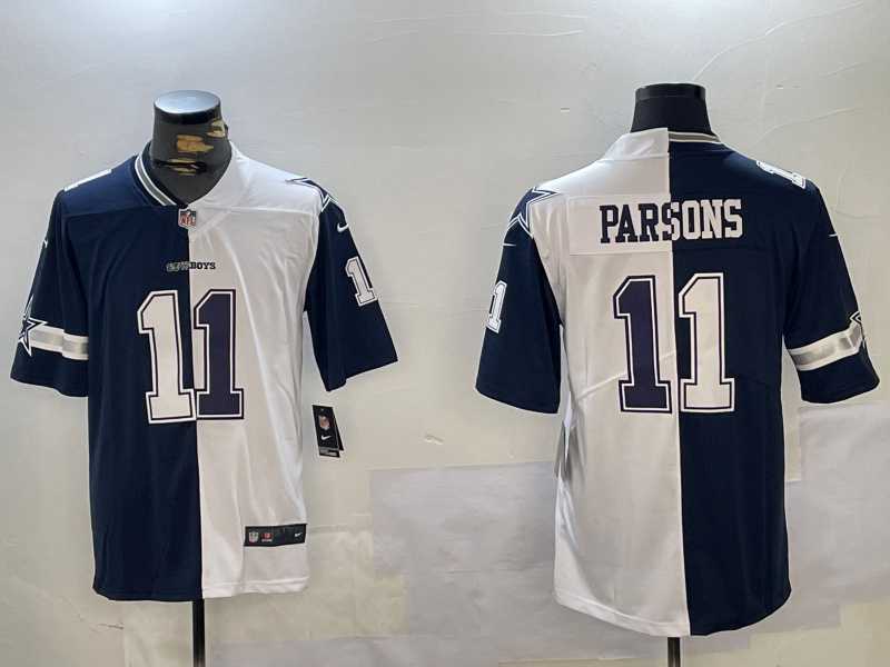 Men%27s Dallas Cowboys #11 Cedrick Wilson White Navy Vapor Limited Stitched Jersey Dzhi